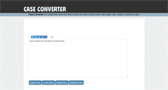 Desktop Screenshot of caseconverter.com